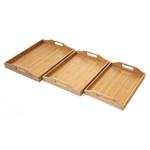 Set) Tablett Bambus (3er HWC-B86
