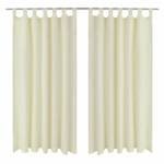 Rideau(lot de 2) 294207 Blanc crème - Hauteur : 245 cm