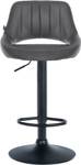 Tabouret de bar Milet Lot de 2 Gris