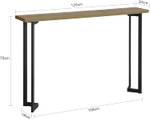 Table Console FSB50-PF Marron - Bois manufacturé - 120 x 75 x 20 cm