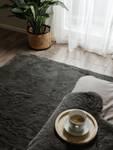 Tapis Fausse fourrure Dave Noir - 120 x 3 x 170 cm