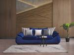 Sofa NEBIDA Blau - Textil - 102 x 67 x 240 cm