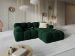 modulares Ecksofa BELLIS 3 Sitzplätze Dunkelgrün