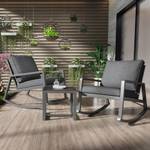 Gartenlounge-Set Rhea Ⅴ Grau - Metall - 94 x 74 x 59 cm