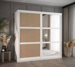 ARMOIRE À PORTES COULISSANTES PLECIONKA Largeur : 180 cm - Argenté