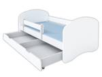Kinderbett Henny mit Schublade Weiß - 80 x 160 cm