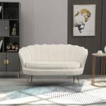 2 Sitzer Sofa 833-957WT Weiß - Textil - 77 x 77 x 130 cm