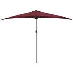 Parasol de balcon 3005106 Rouge - 155 x 223 x 300 cm