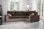 Ecksofa PAULI-PLUS Braun - Holzwerkstoff - 237 x 90 x 161 cm