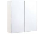Bad-Spiegelschrank NAVARRA Silber - Weiß - 60 x 60 cm