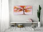 Tableau peint Magic Blossom Tree Bois massif - Textile - En partie en bois massif - 120 x 60 x 4 cm