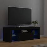 TV-Schrank mit LED-Leuchten D638 Schwarz