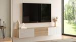 Meuble tv CREA RTV180 3D Beige - Bois manufacturé - Matière plastique - 180 x 29 x 32 cm