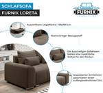 Sofa LORETA 3R Braun