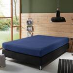 Boxspringbett-Spannbettlaken 111478 Hochglanz Nachtblau - 180-200 x 200-220 cm