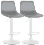 Barhocker Divo 2er Set Grau