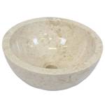 Marmor Waschbecken Felia Beige - Naturfaser - 35 x 15 x 15 cm