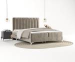 Boxspringbett Aggaz Beige - Breite: 200 cm