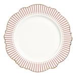 Assiette Plate Madame Récamier-Rose Rose foncé - Porcelaine - 28 x 2 x 28 cm