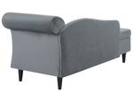 Chaise longue LUIRO Noir - Gris - Gris lumineux