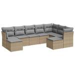 Gartensitzgruppe K5621(9-tlg) Beige - Massivholz - 69 x 62 x 55 cm