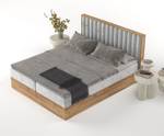 Boxspringbett Komorebi Grau - Breite: 200 cm - H2