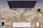 Tischmatte Goldene Blätter Braun - Kunststoff - 90 x 45 x 1 cm