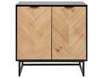 Sideboard ALASKA Schwarz - Eiche Hell