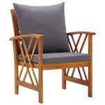 Garten-Lounge-Set (5-teilig) 3004236-4 Grau - Massivholz - Holzart/Dekor - 50 x 43 x 102 cm