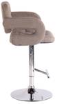 Tabouret de bar Dublin Lot de 2 Taupe