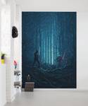 Fototapete Star Wars Wood Fight 610727 Blau - Naturfaser - Textil - 200 x 280 x 280 cm