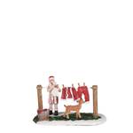 Weihnachtsdorf-Miniatur Weihnachtsmanns Mehrfarbig (12.5 x 8 x 7.5)