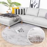 Hochflor Teppich R Comfy Grau - 120 x 120 cm