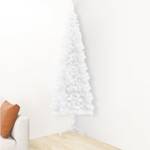 Demi-arbre de noël artificiel Blanc - 61 x 240 x 61 cm