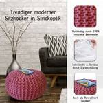 Pouf Sitzpouf Bodenkissen Puff Hocker Pink