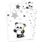 Parure de lit bébé Panda Fibres naturelles - 100 x 1 x 135 cm