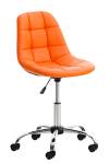 Chaise de bureau Emil Orange