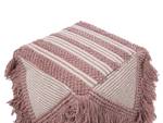 Pouf KOCHI Pink - Textil - 44 x 40 x 42 cm