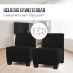 Couch-Garnitur Moncalieri (2-teilig) Schwarz