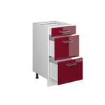 Unterschrank R-Line Hochglanz Bordeaux