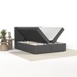 Boxspringbett Lean mit Bettkasten Anthrazit - Breite: 160 cm