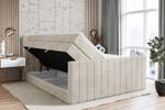 Boxspringbett EDITA-Z KING Beige - Breite: 120 cm