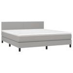 Boxspringbett 3017265-4 Hellgrau - Breite: 180 cm