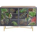 Sideboard Jungle Schwarz - Metall - 135 x 95 x 38 cm