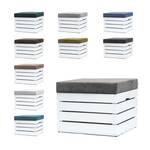 Sitzhocker mit Stauraum WHITE  3er Set Blau