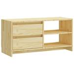 TV-Schrank D510 Braun - Massivholz - 31 x 39 x 80 cm