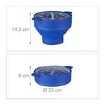 10 x Popcorn Maker Silikon blau Blau - Durchscheinend