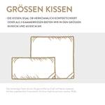 Gänsedaunenkissen 3-Kammer Gold Breite: 80 cm