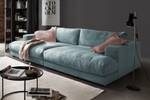 KAWOLA Big Sofa MADELINE Cord Hellblau - Tiefe: 170 cm