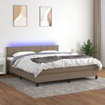 Boxspringbett 3017265-12 Taupe - Breite: 160 cm